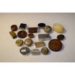 Collection of modern and reproduction snuff and pill boxes