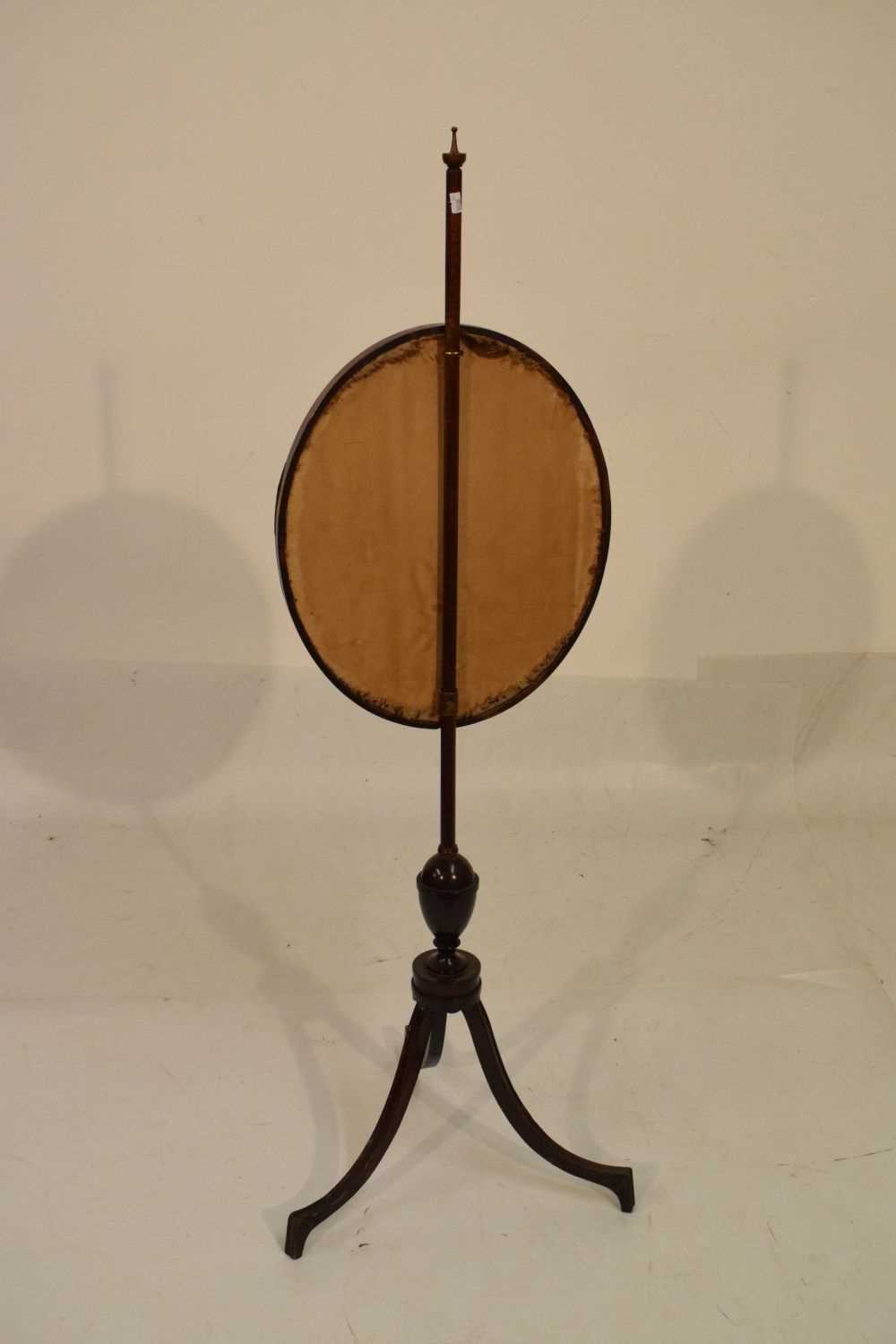 19th Century mahogany polescreen - Image 7 of 8