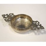 Edward VIII silver tea / wine strainer