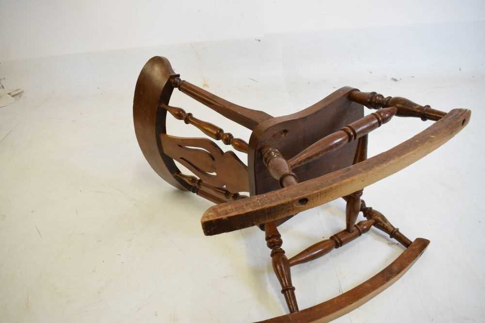 Late 19th Century child's rocking chair - Image 4 of 4