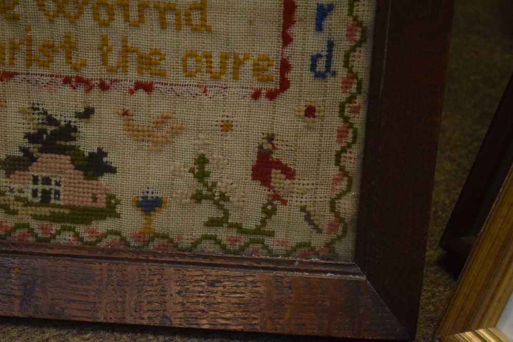 19th Century woolwork sampler - Image 6 of 8