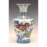 Chinese porcelain baluster vase