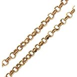 9ct gold belcher-link chain