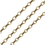 9ct gold belcher-link chain, 31.4g