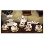 Quantity of Royal Albert Old Country Roses teawares