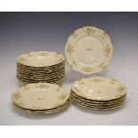 Quantity of Edelstein Maria-Theresia plates, having floral and gilt decoration