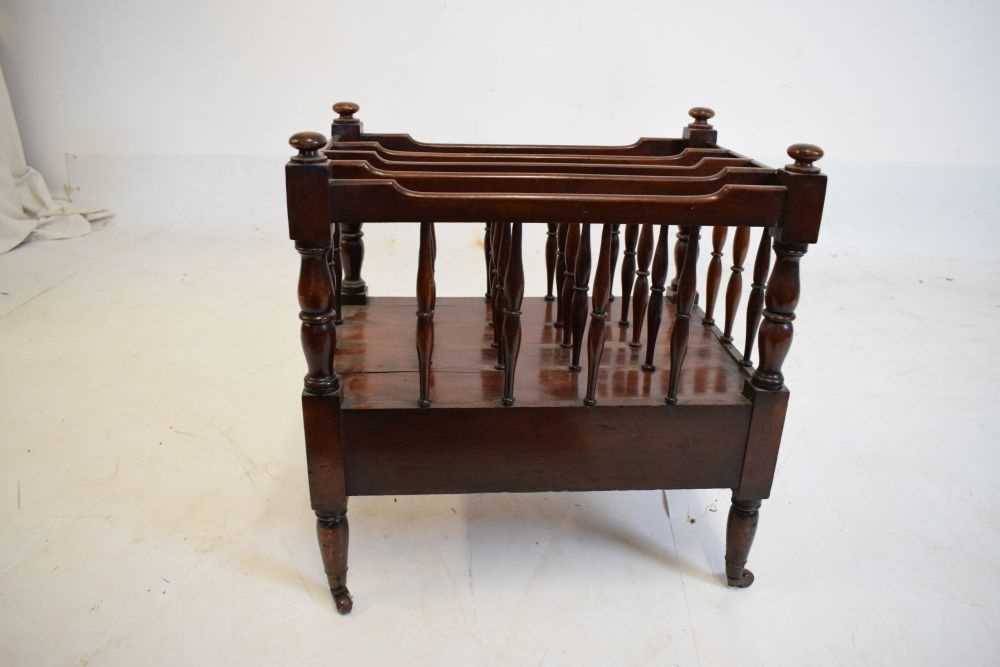 19th Century mahogany Canterbury - Image 3 of 4