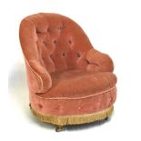 Victorian button back armchair