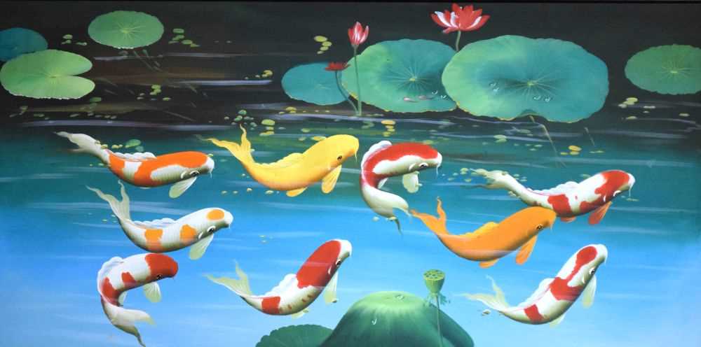 Painting of Koi Carp