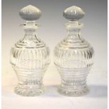 Pair of decanter bottles