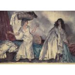 After Sir William Russell Flint, limited edition coloured print, 'The Balance'