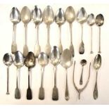 Quantity of various silver flatware etc to include