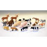 Group of plastic Britains and other animals