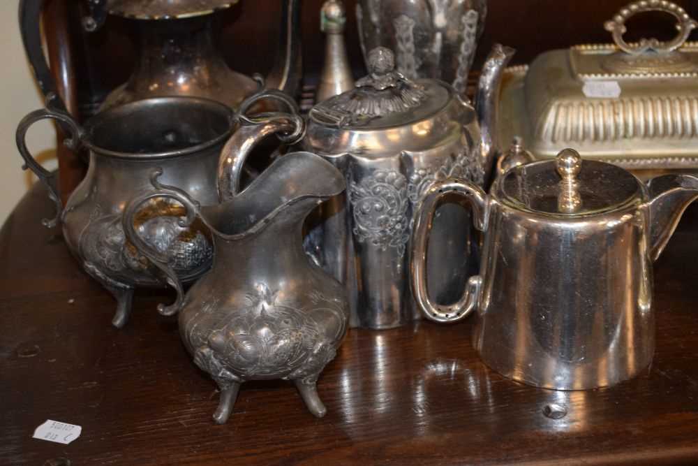 Quantity of silver plated items to include tea set, small entrée dish etc - Image 2 of 6