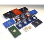 Coins - Quantity of New Zealand proof sets, one dollar presentation packs etc