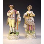 Pair of Helena Wolfsohn Dresden figures (AR mark)