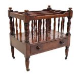 19th Century mahogany Canterbury