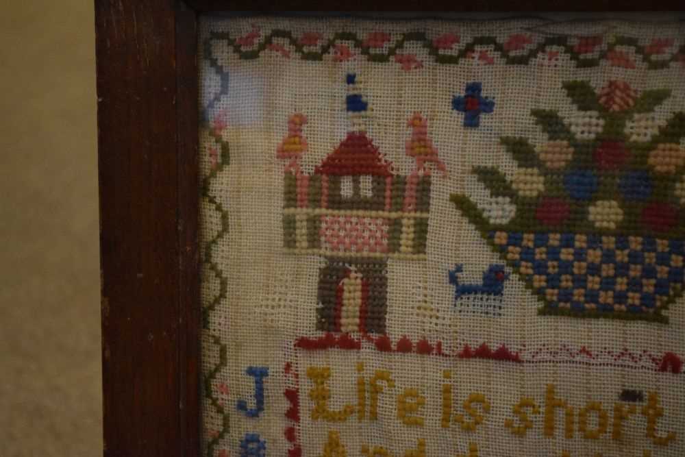 19th Century woolwork sampler - Image 4 of 8