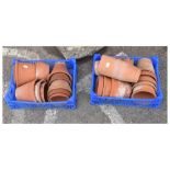 Small quantity of terracotta flowerpots