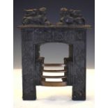 19th Century Salesman's sample miniature cast-iron fireplace