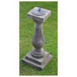 Composition baluster garden sundial