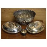 Assorted silver-plated wares