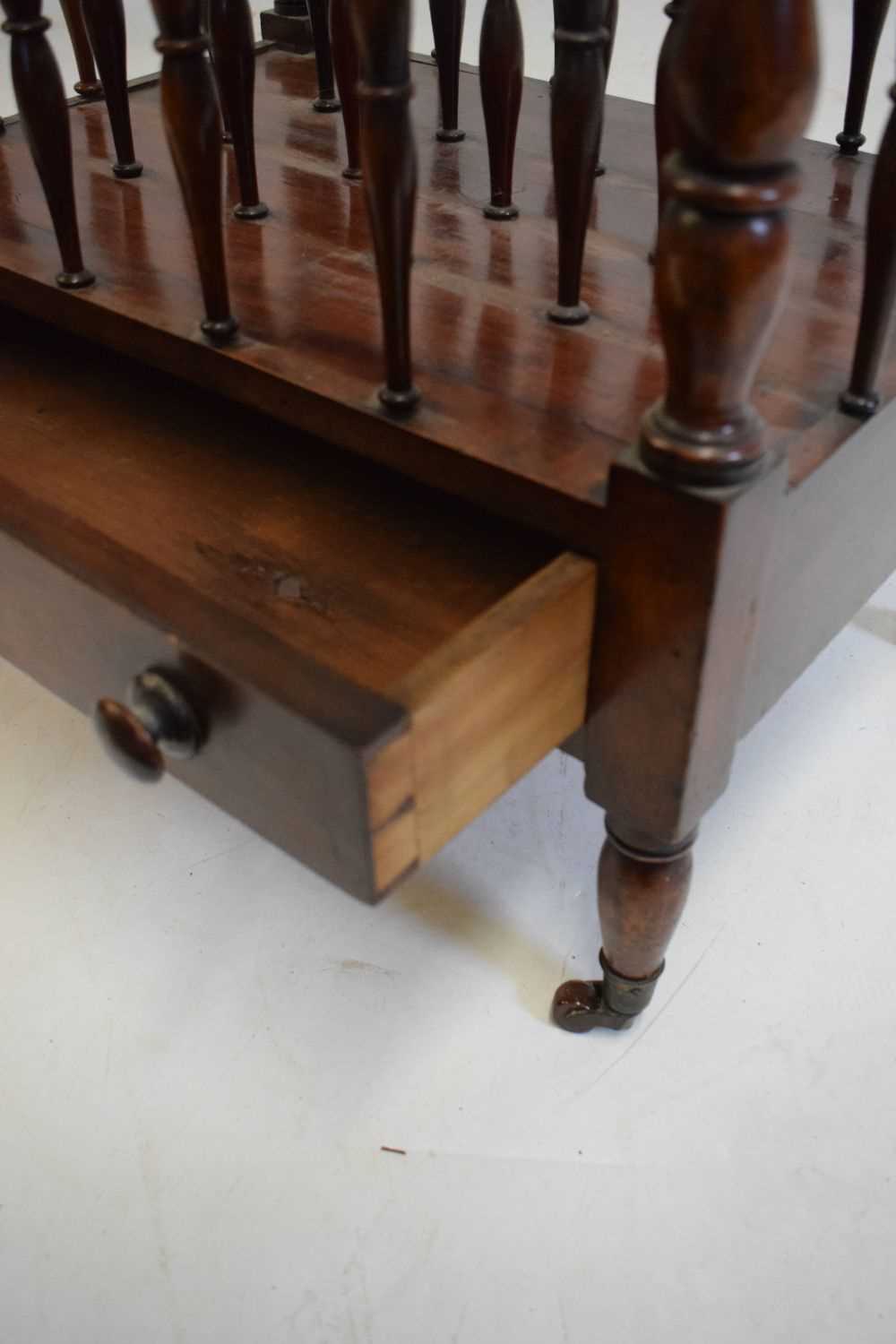 19th Century mahogany Canterbury - Image 4 of 4