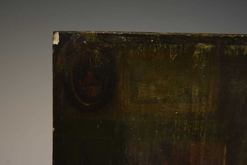19th Century oil on oak panel (af) - Image 2 of 6