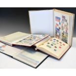 Stamps - Quantity of GB stamps in four albums,