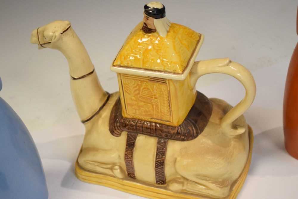 Two Roby, Paris figural decanters and a camel teapot - Image 6 of 10