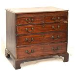 George III chest of two short over three long drawers
