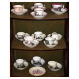 Quantity of late 18th Century / early 19th Century tea ware