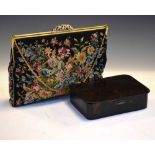 Handbag and tortoiseshell box