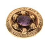 Victorian oval brooch