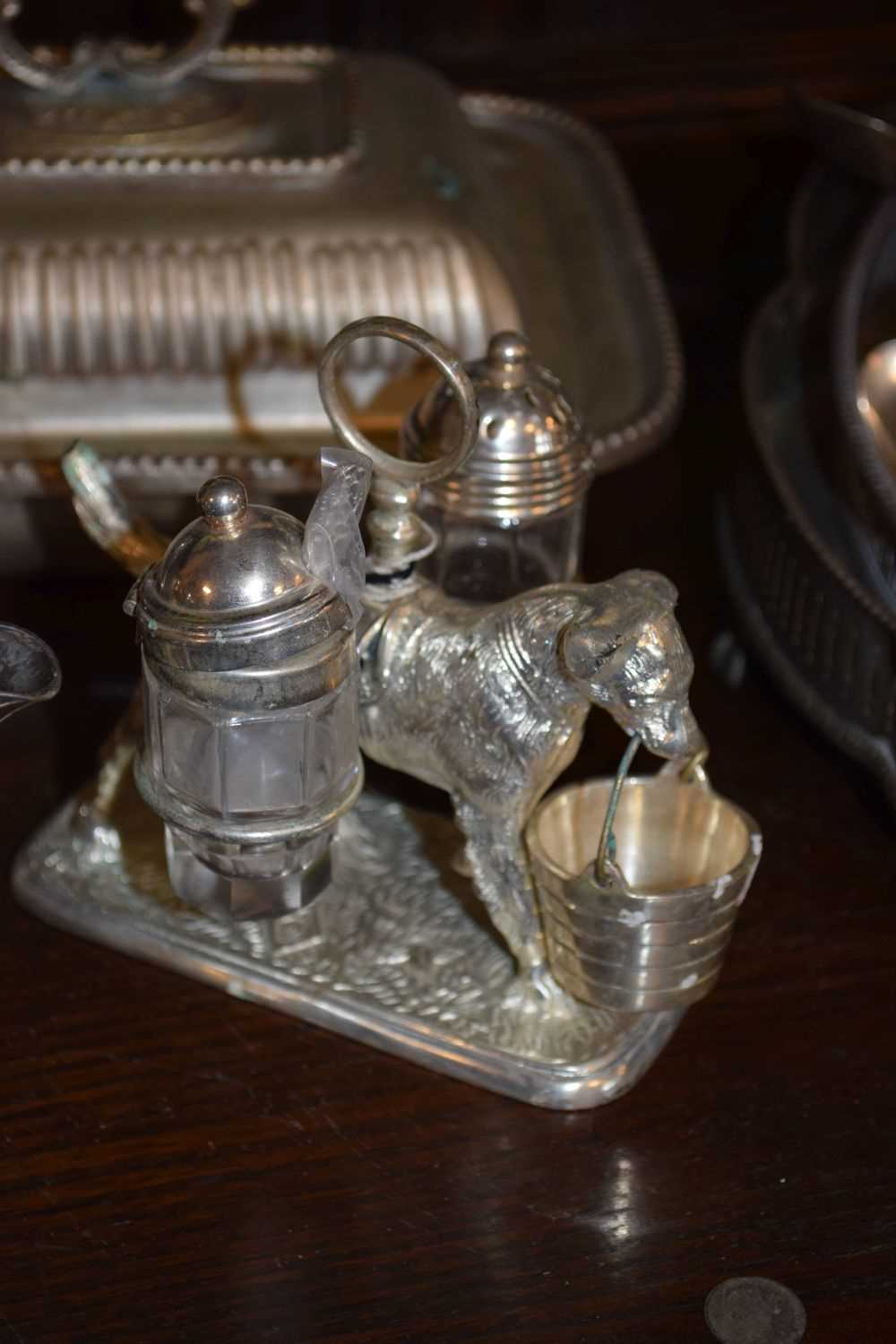 Quantity of silver plated items to include tea set, small entrée dish etc - Image 6 of 6