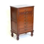 Early 20th Century mahogany music or collectors' cabinet