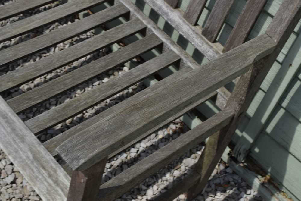 Teak garden bench - Image 3 of 4