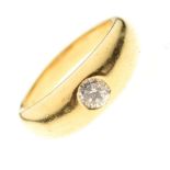 Gentleman's 18ct solitaire diamond ring