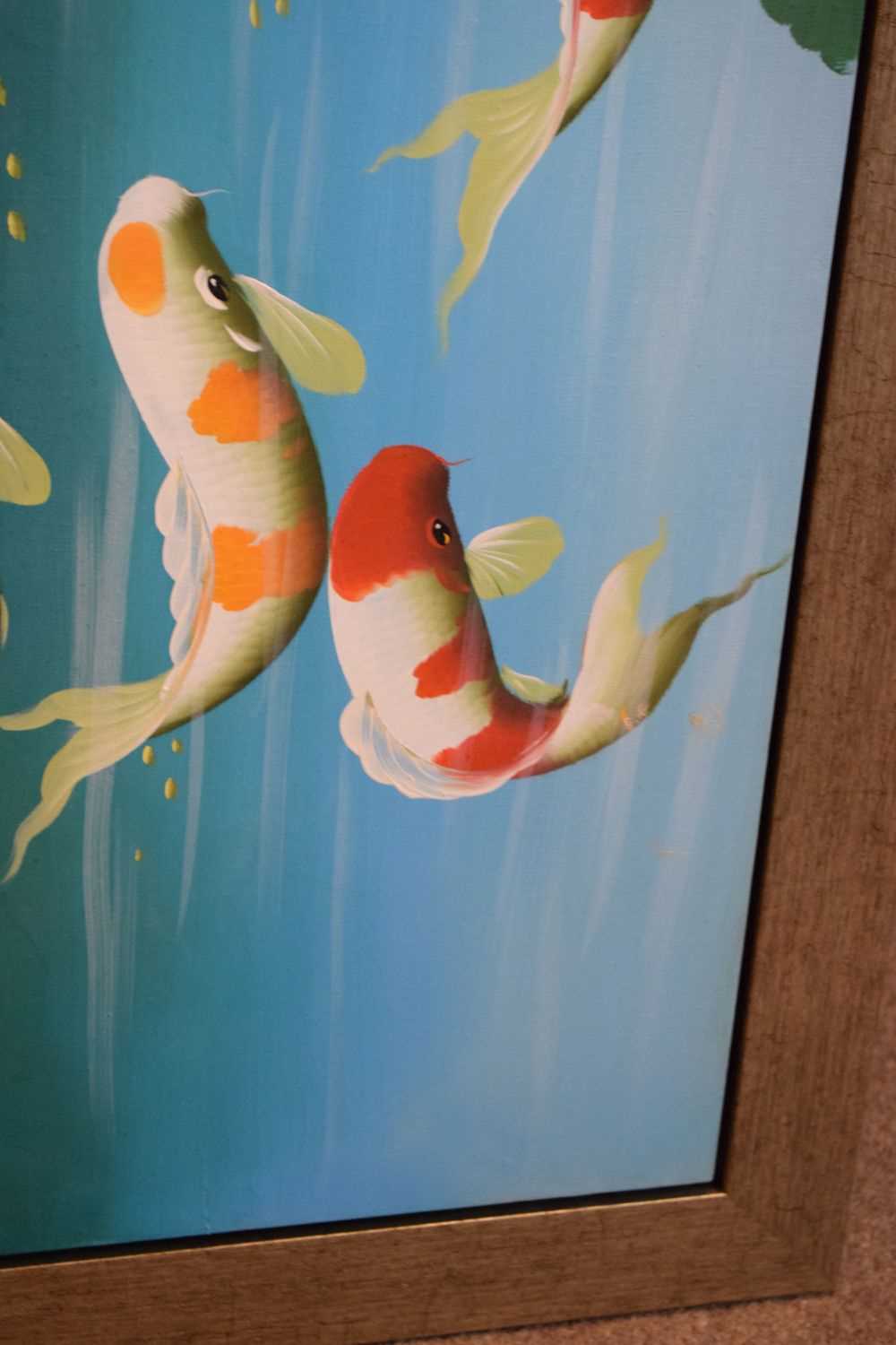 Painting of Koi Carp - Image 5 of 8