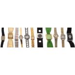 Assorted dress and fashion wristwatches