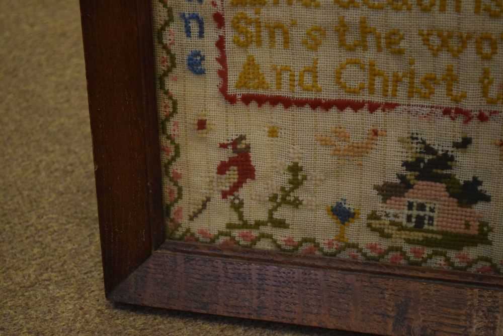 19th Century woolwork sampler - Image 5 of 8