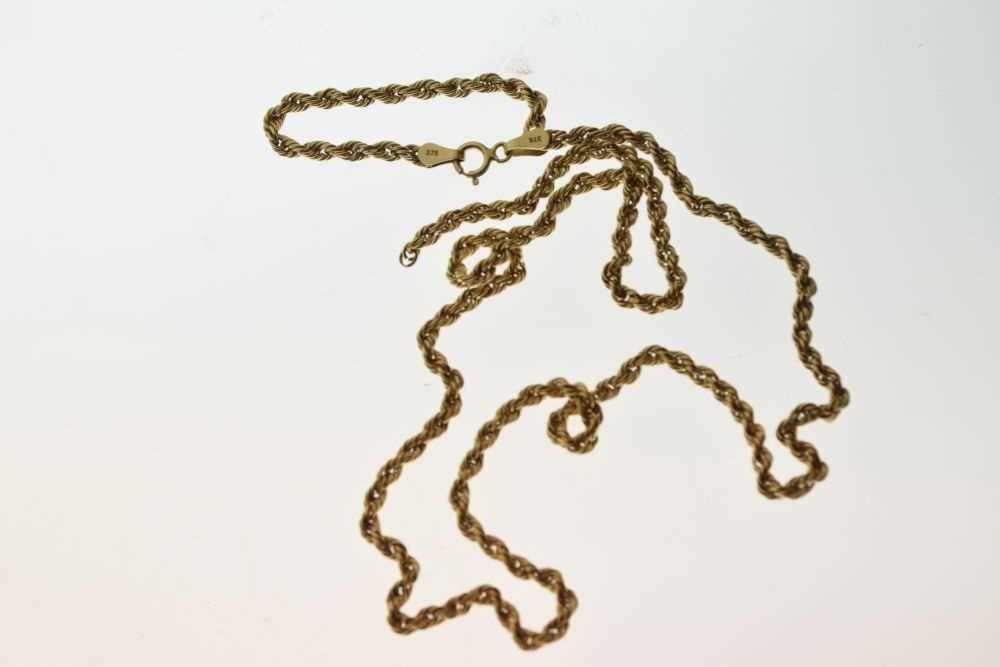 Two 9ct gold necklaces - Image 2 of 5