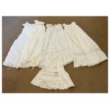 Christening dress together with lace items