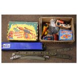 Assorted vintage toys and games