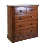 Victorian mahogany chest of drawers