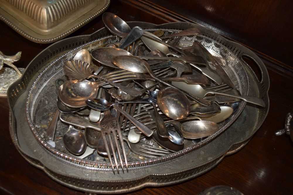 Quantity of silver plated items to include tea set, small entrée dish etc - Image 4 of 6