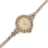 Vertex - Lady's platinum and diamond cocktail watch