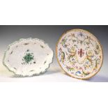 Italian maiolica dish and bowl