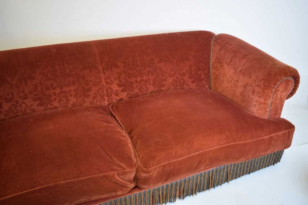 Tetrad 'Victoria' sofa in red covering - Image 2 of 5