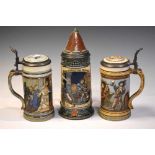 Three German steins